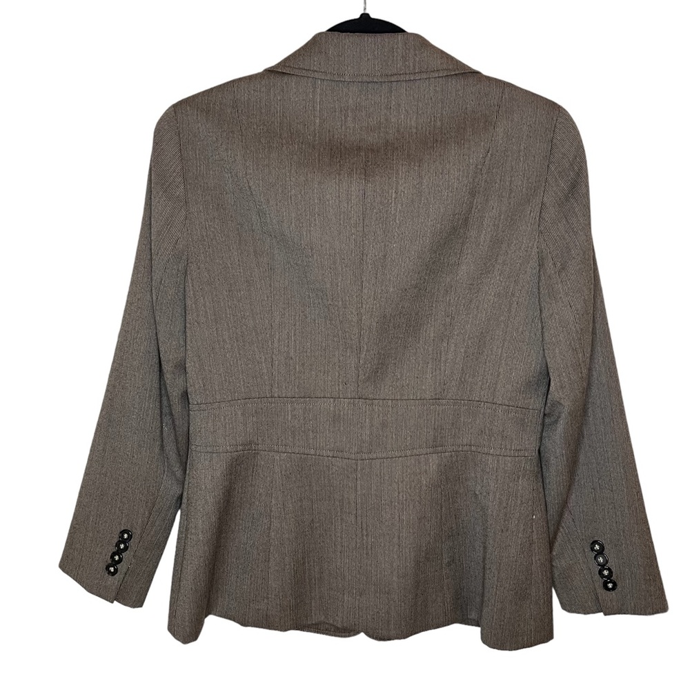 Talbots Brown Wool Jacket, Two Button Close - Size 6 - Picture 7 of 10